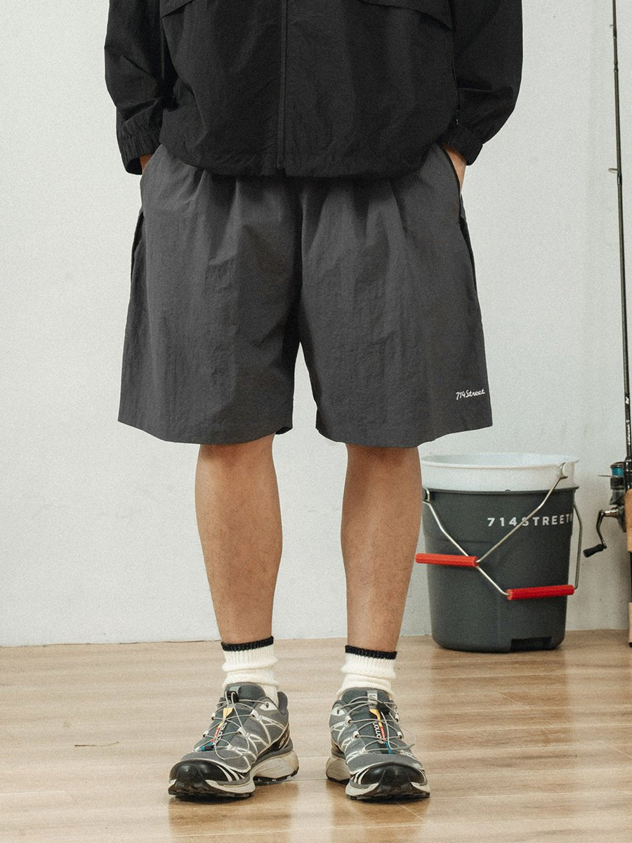 LOOSE NYLON CASUAL TROUSERS S84300