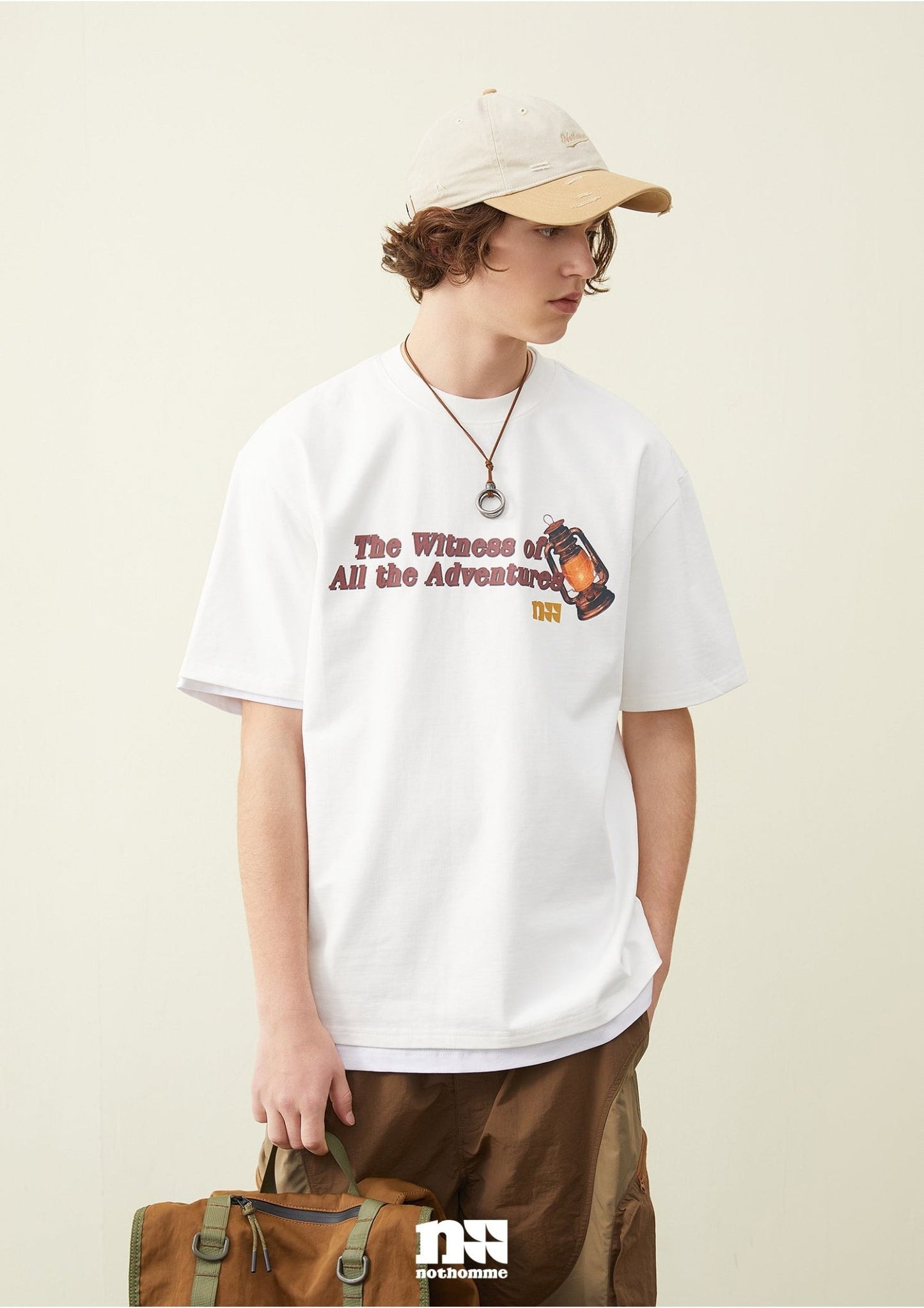 HEAVYWEIGHT 280G PRINTED SHORT-SLEEVED T-SHIRT N37774