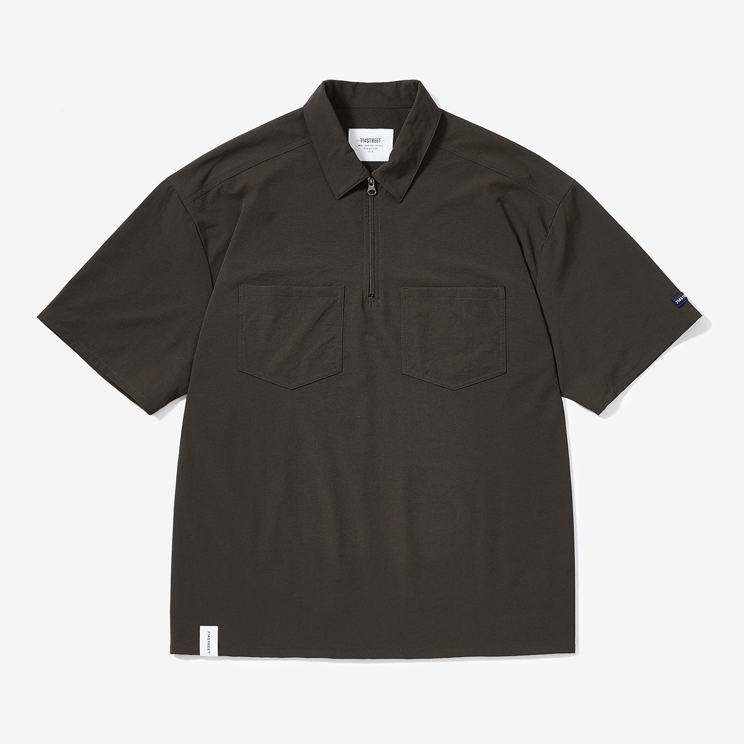 SHORT SLEEVE WORK ZIP POLO SHIRT S75752