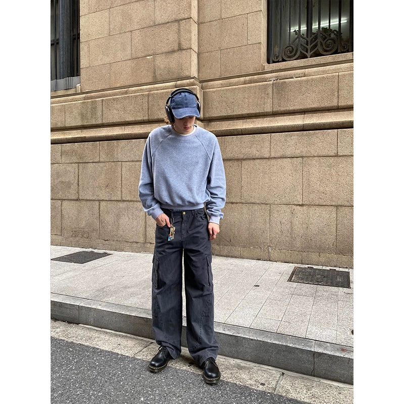 ヴィンテージ マルチポケット ストレートレッグ カジュアルワークパンツ C52077