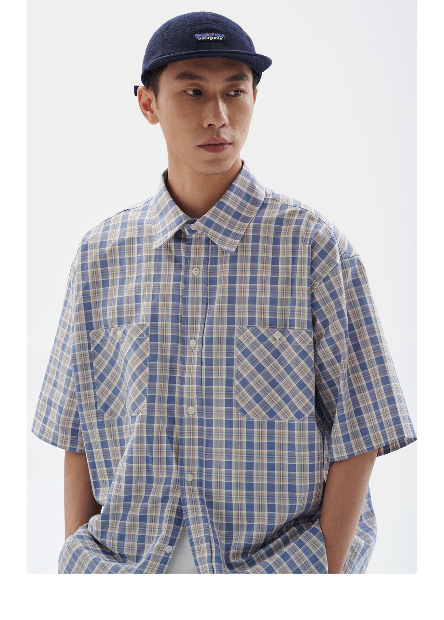 POCKET PLAID SHORT SLEEVE SHIRT B49992