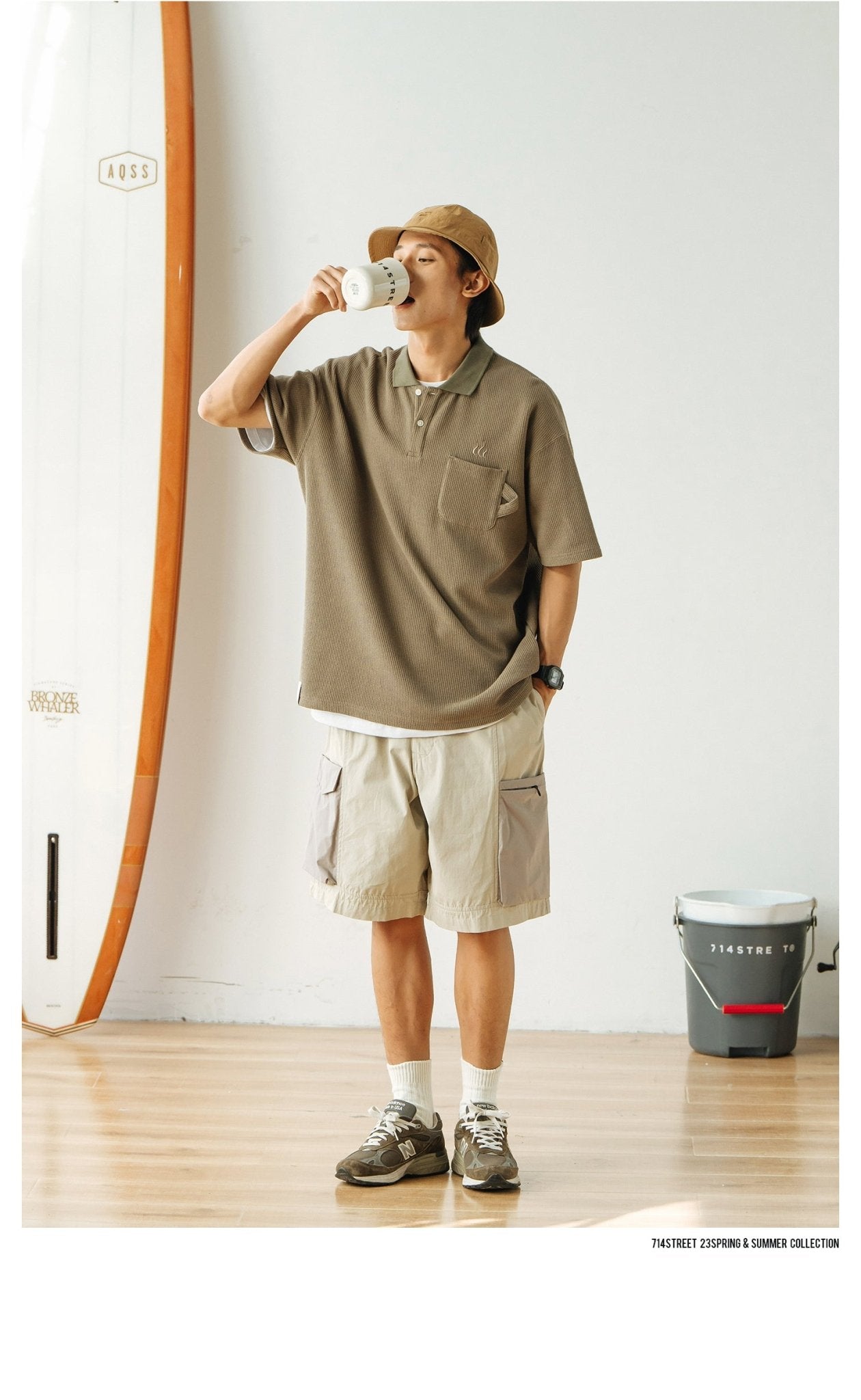 WAFFLE SHORT-SLEEVED T-SHIRT S11174