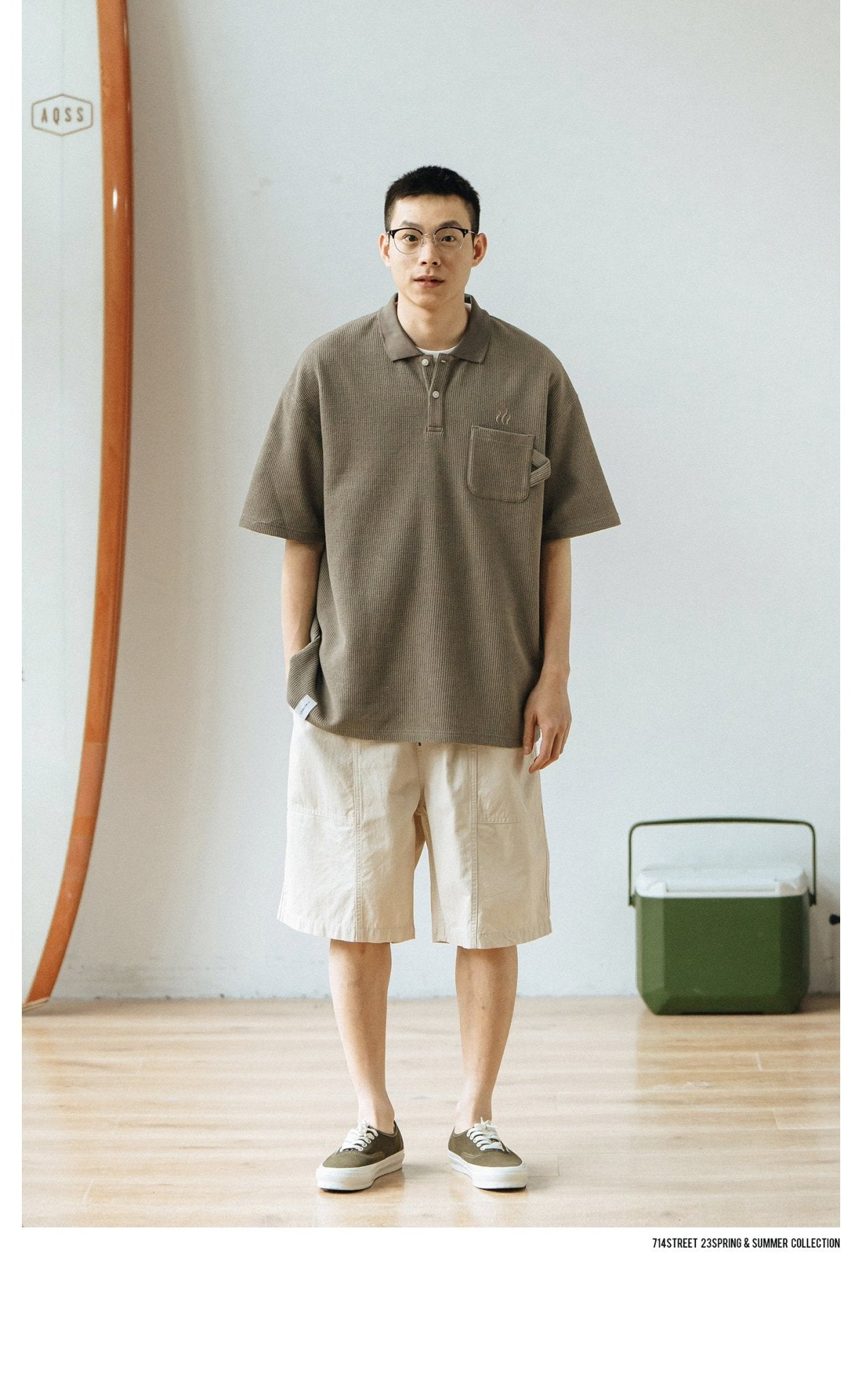 WAFFLE SHORT-SLEEVED T-SHIRT S11174