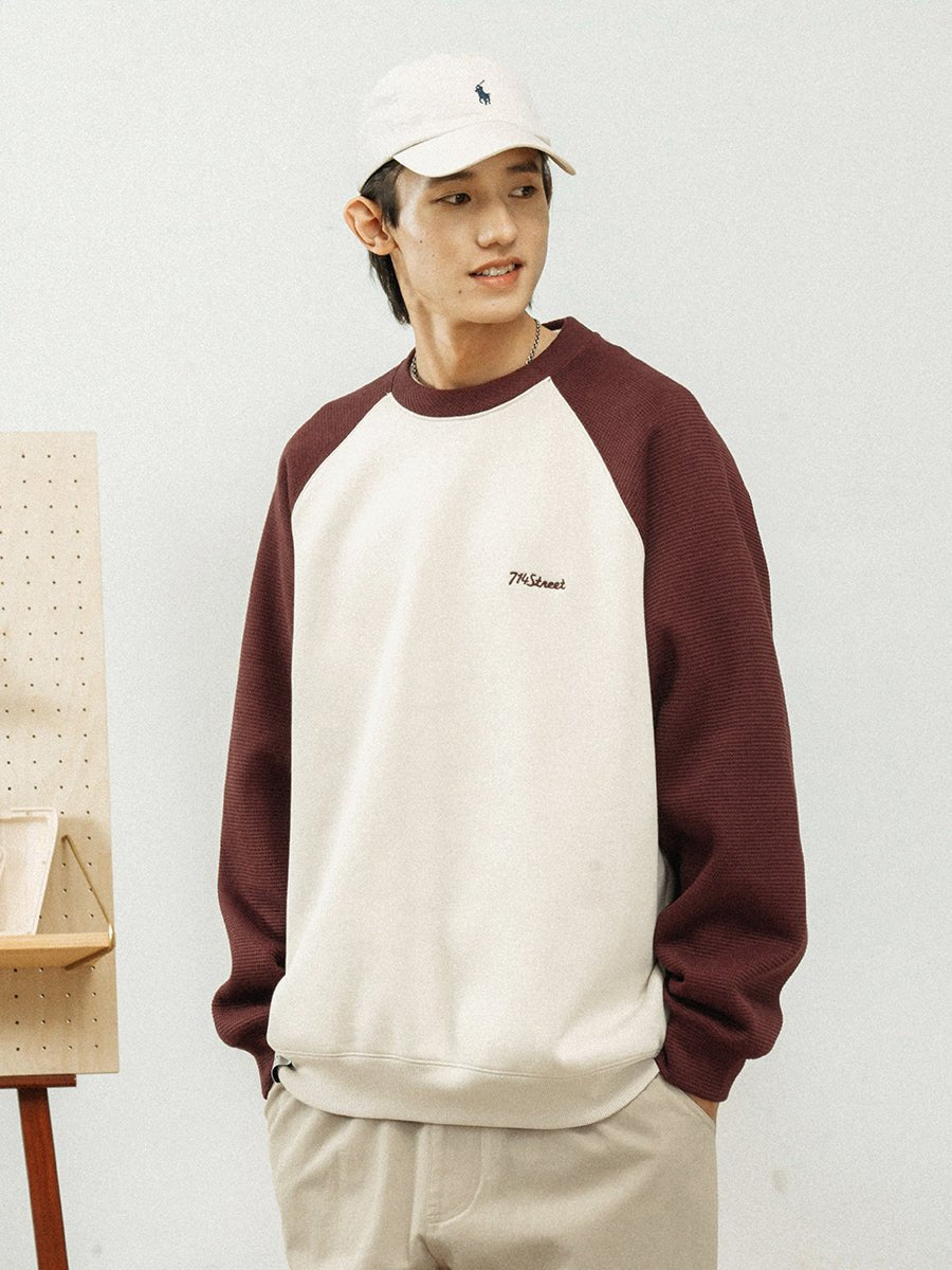 WAFFLE ROUND NECK SWEATSHIRT 90925