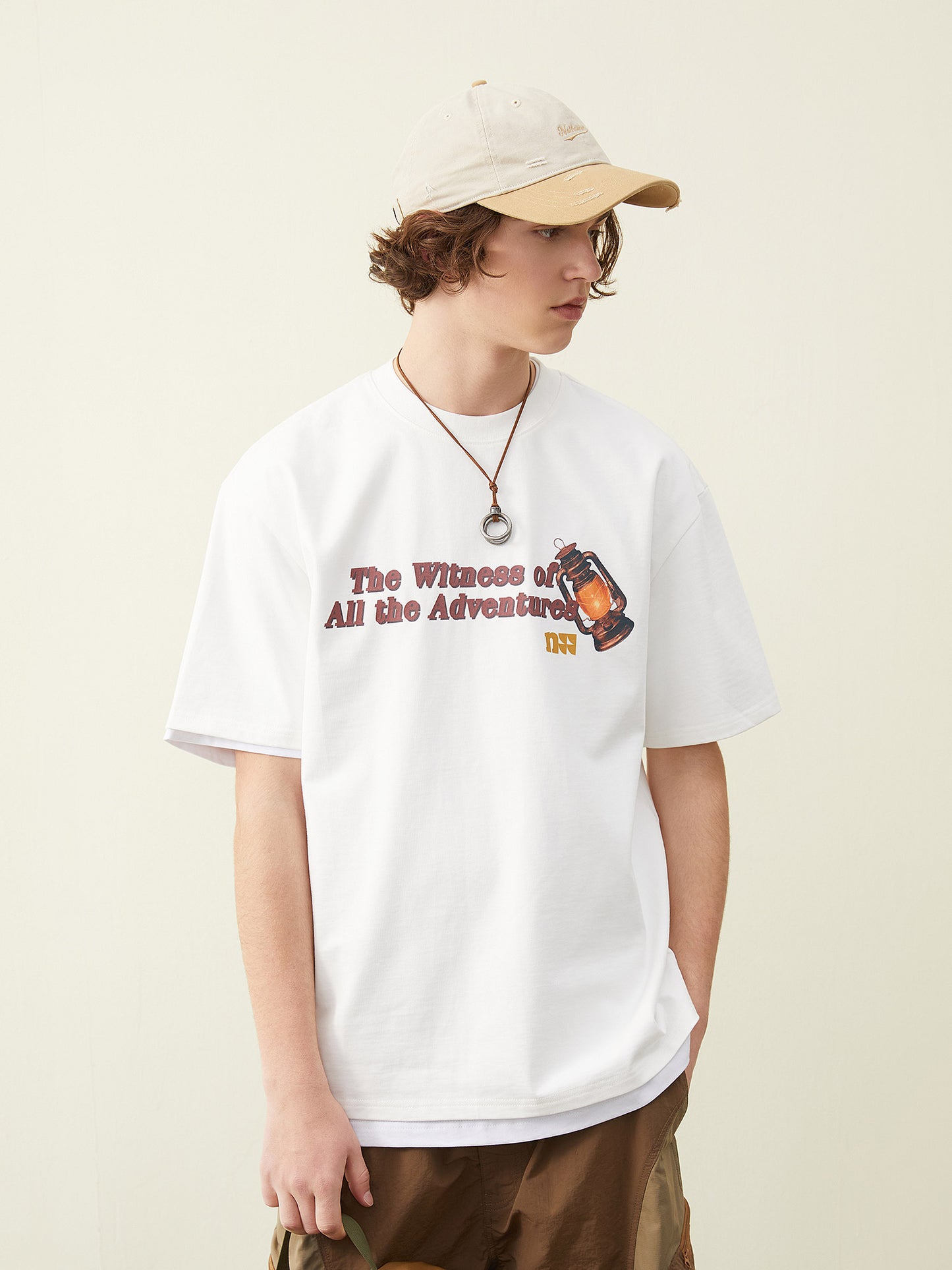 HEAVYWEIGHT 280G PRINTED SHORT-SLEEVED T-SHIRT N37774
