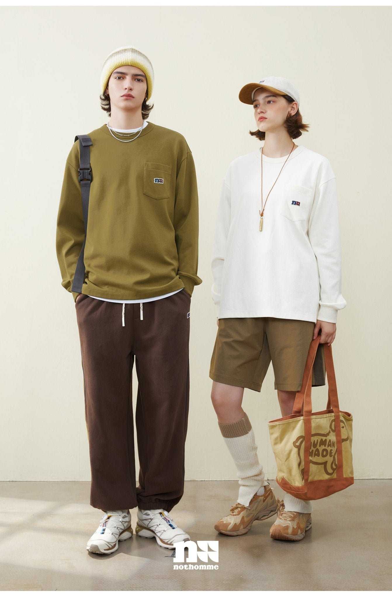 LOOSE SHIRT LOGO LONG SLEEVE T-SHIRT N44348