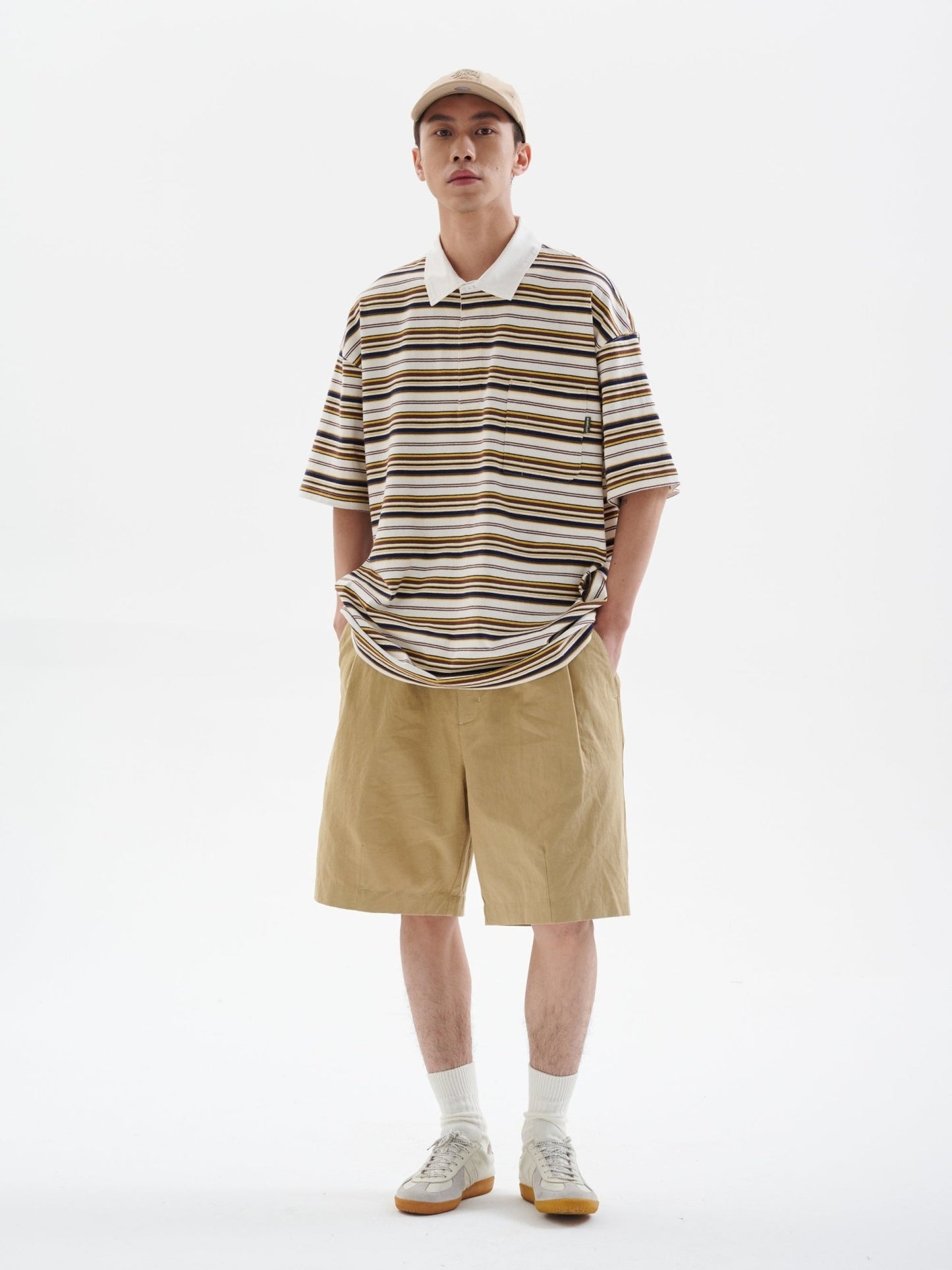 STRAIGHT CASUAL PANTS 5' LENGTH B98996