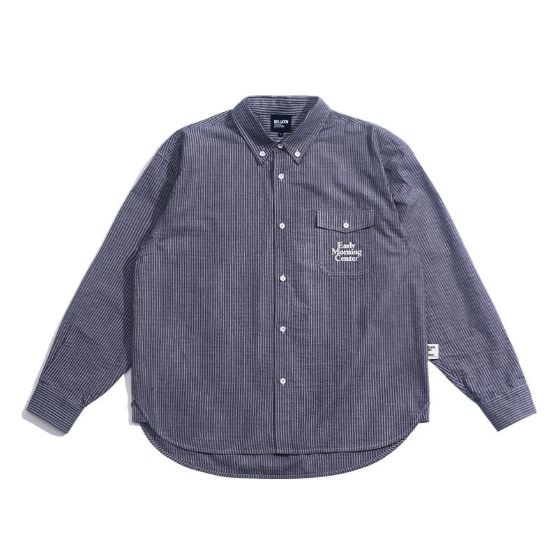 LOOSE CLASSIC STRIPED SHIRT, LONG SLEEVES B90034