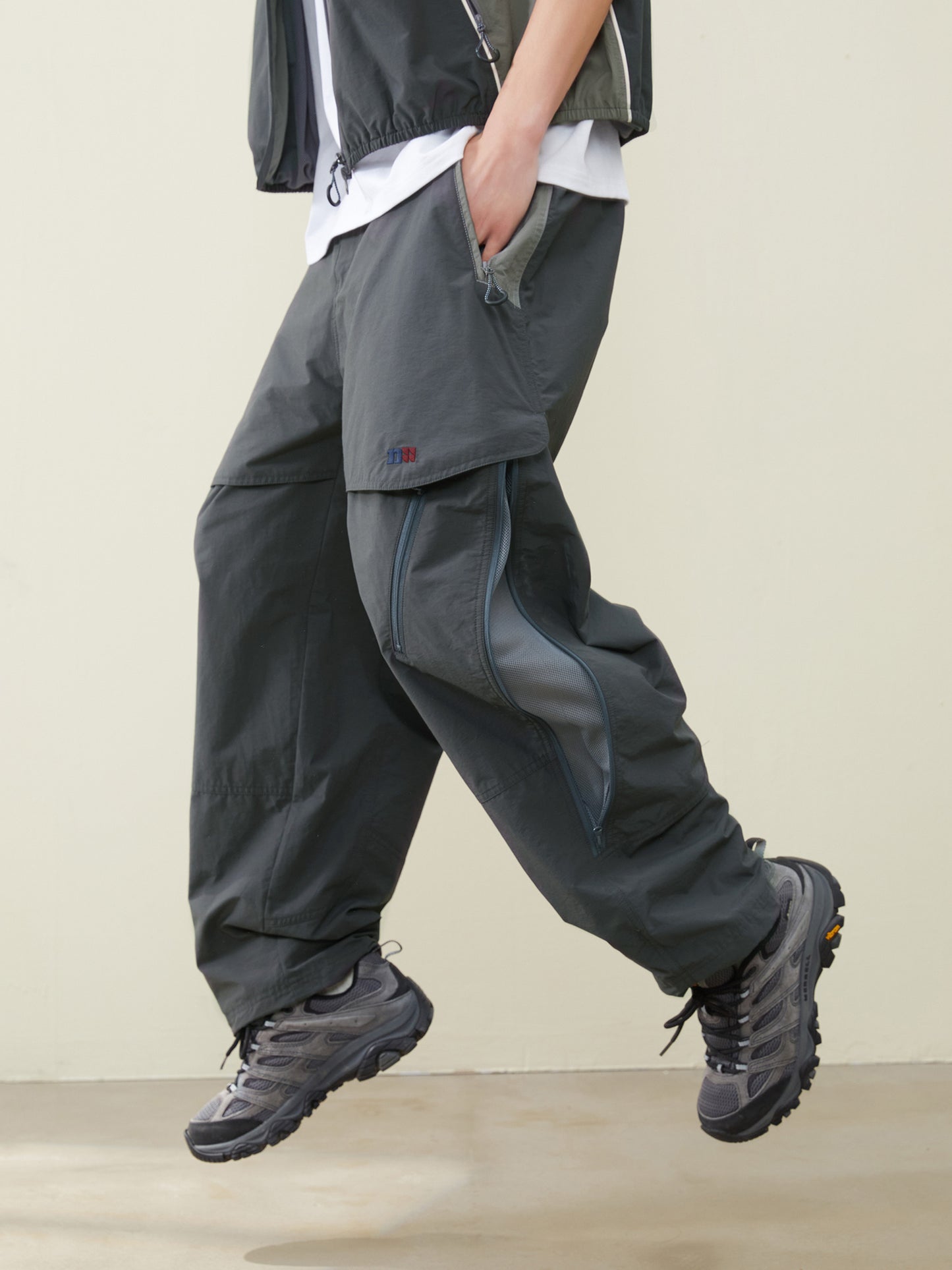 MOUNTAIN OUTDOOR BLOCK PANTS ZIP N66477