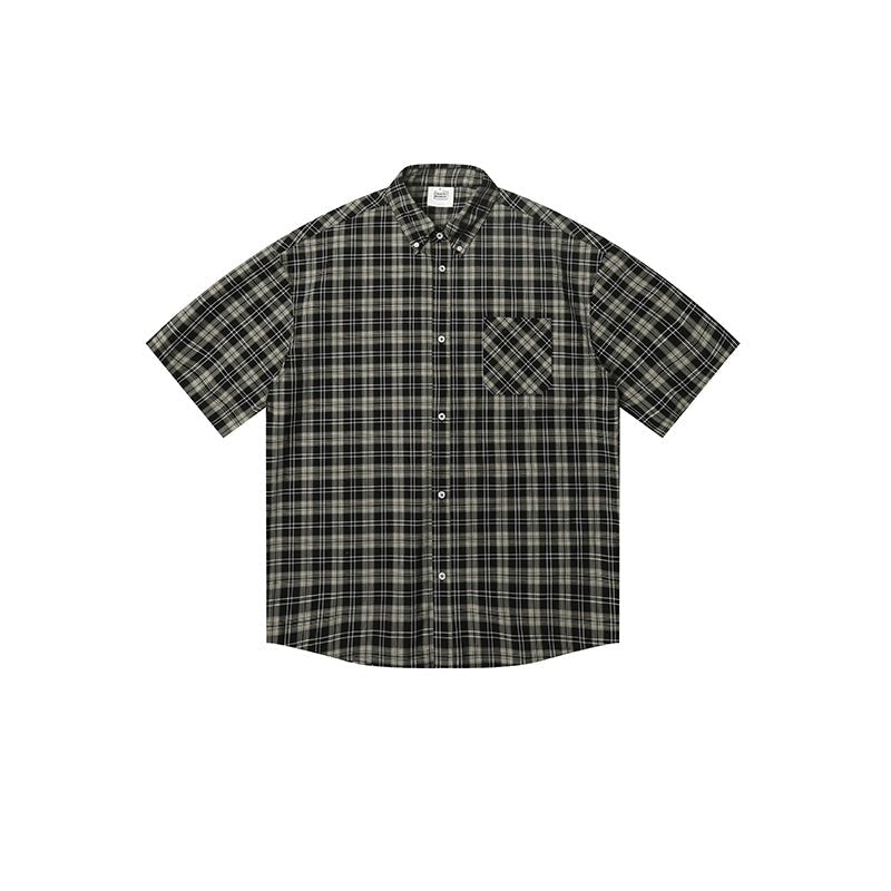 PLAID SHORT SLEEVE SHIRT C41479