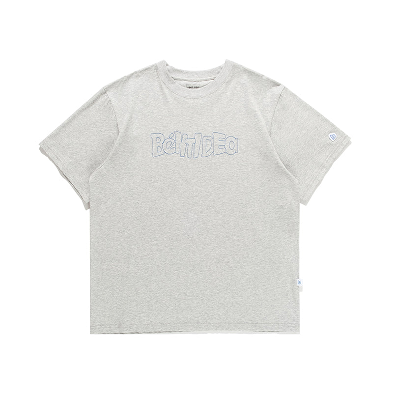 LOGO PRINT LETTER LOOSE SHORT-SLEEVED T-SHIRT B13259