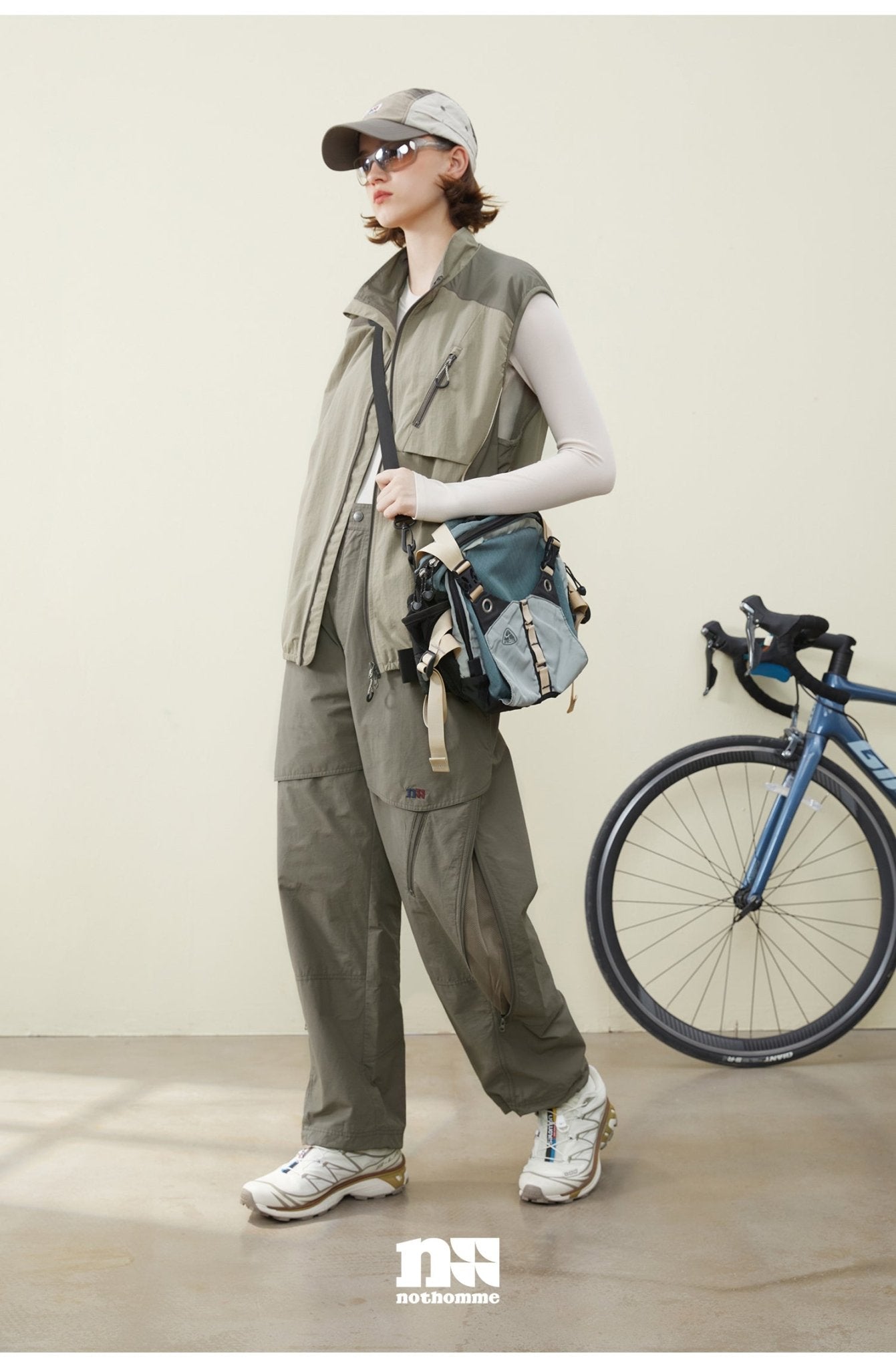 MOUNTAIN OUTDOOR BLOCK PANTS ZIP N66477