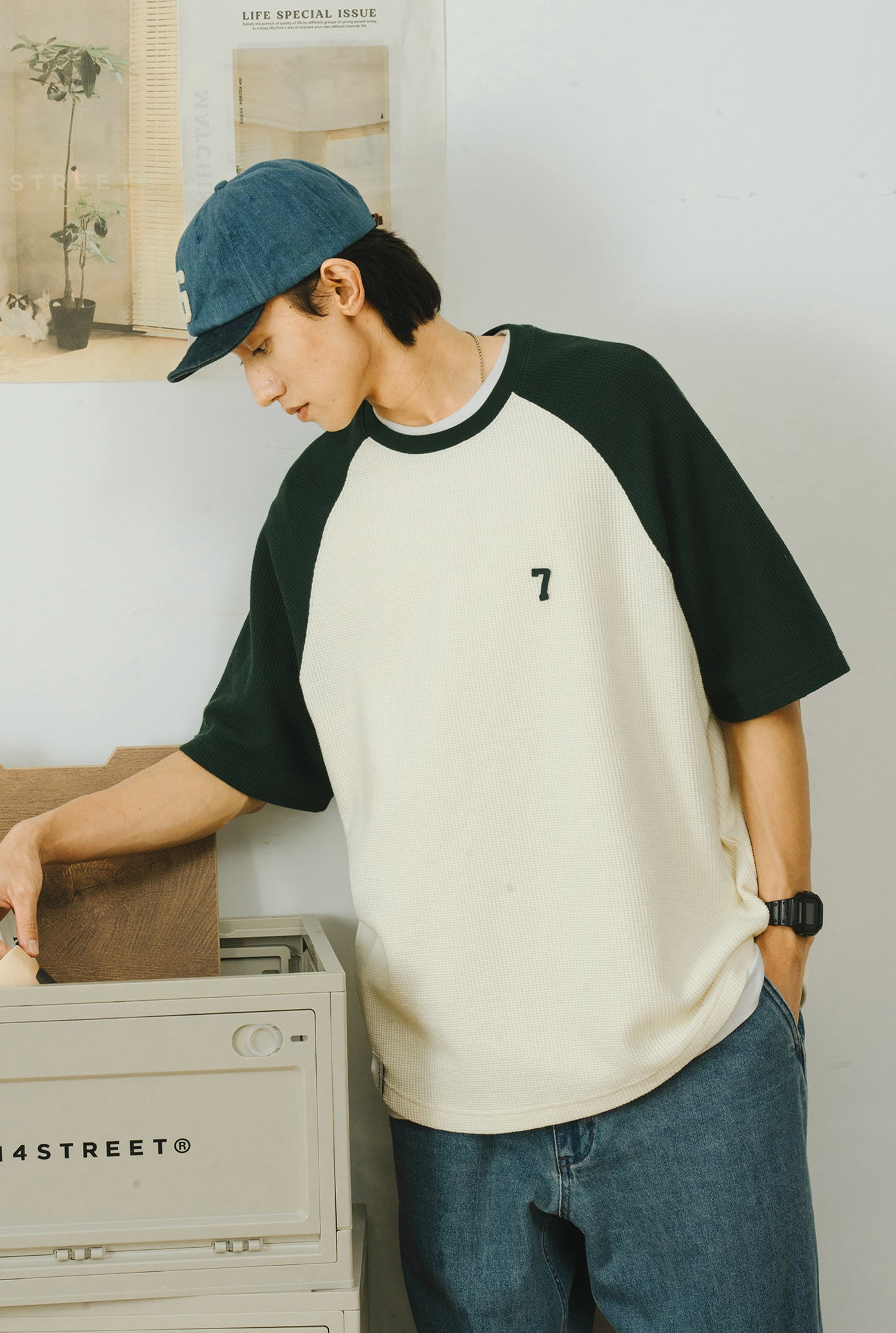 WAFFLE SHORT-SLEEVED T-SHIRT 66470