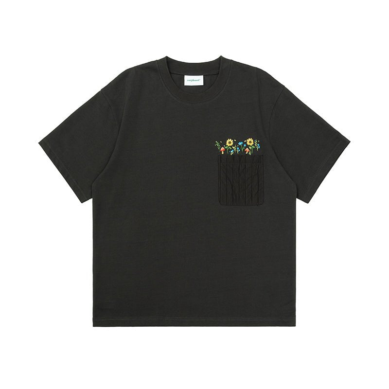 SHORT SLEEVES WITH EMBROIDERY AND POCKETS N65684