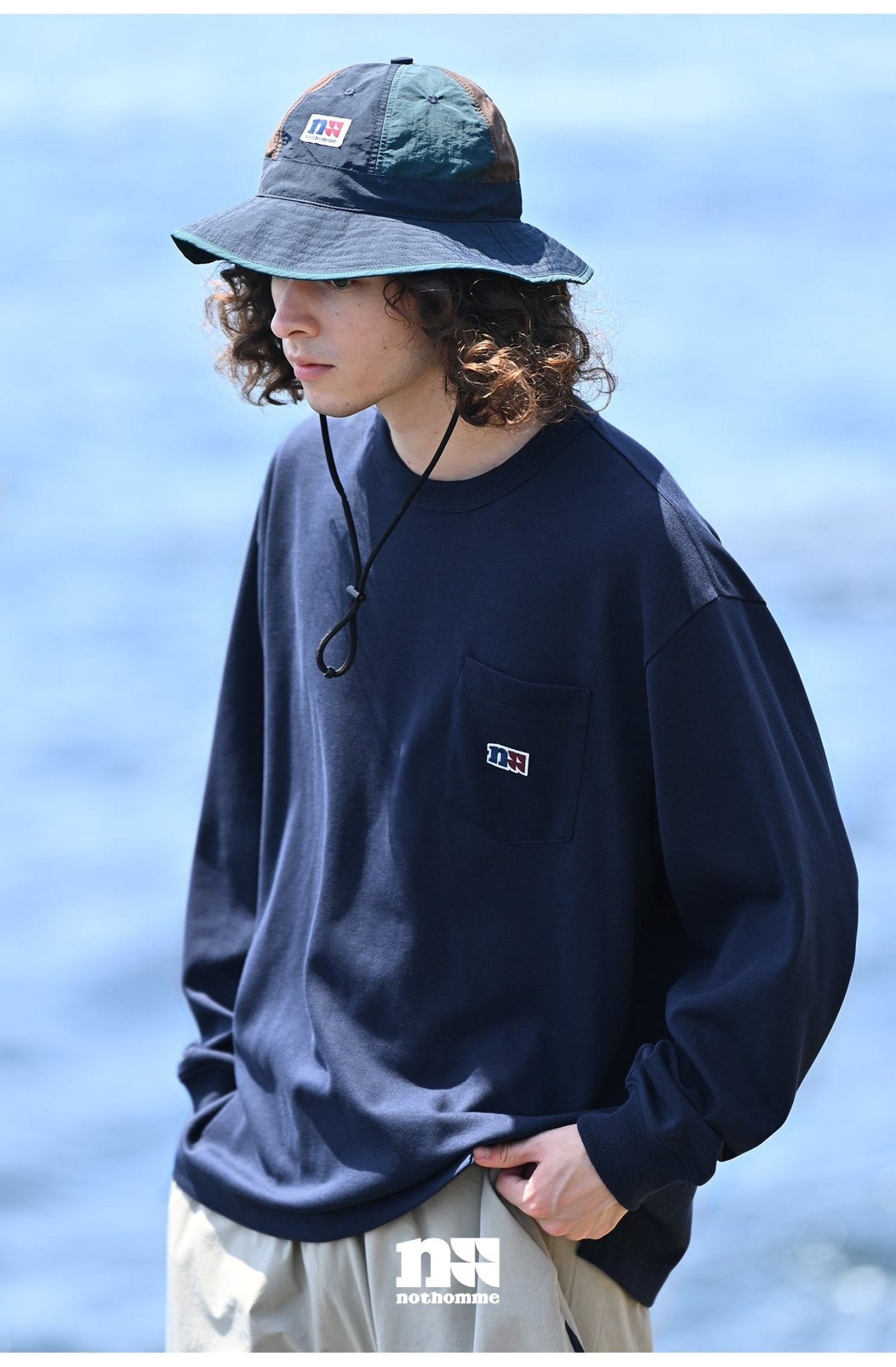 LOOSE SHIRT LOGO LONG SLEEVE T-SHIRT N44348