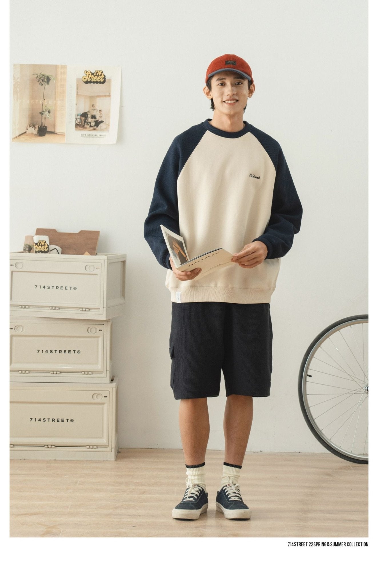 WAFFLE ROUND NECK SWEATSHIRT 90925