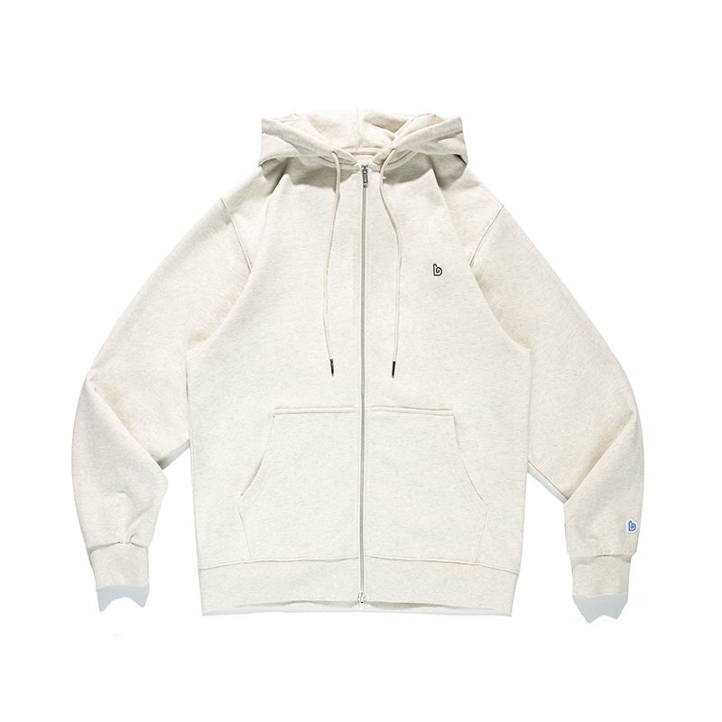PLAIN BASIC ZIP HOODED SWEATSHIRT B47432