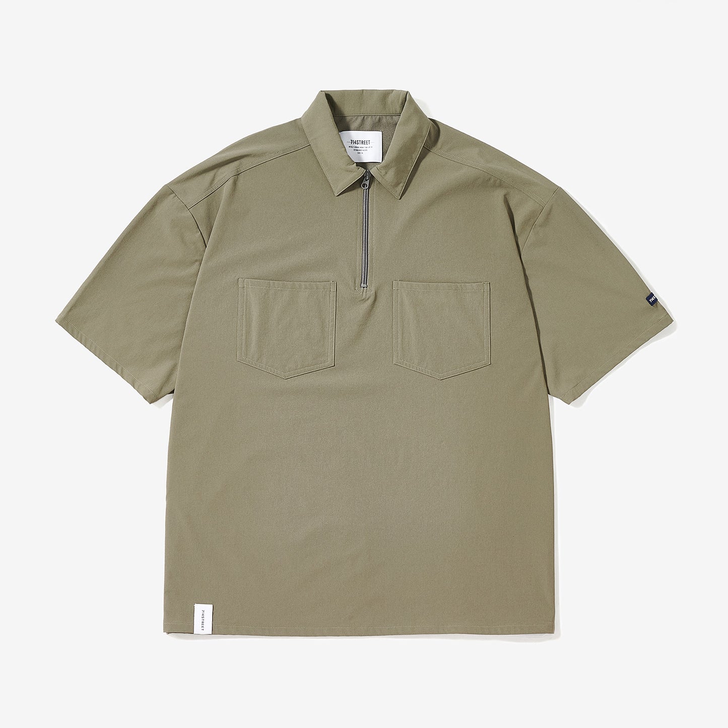 SHORT SLEEVE WORK ZIP POLO SHIRT S75752