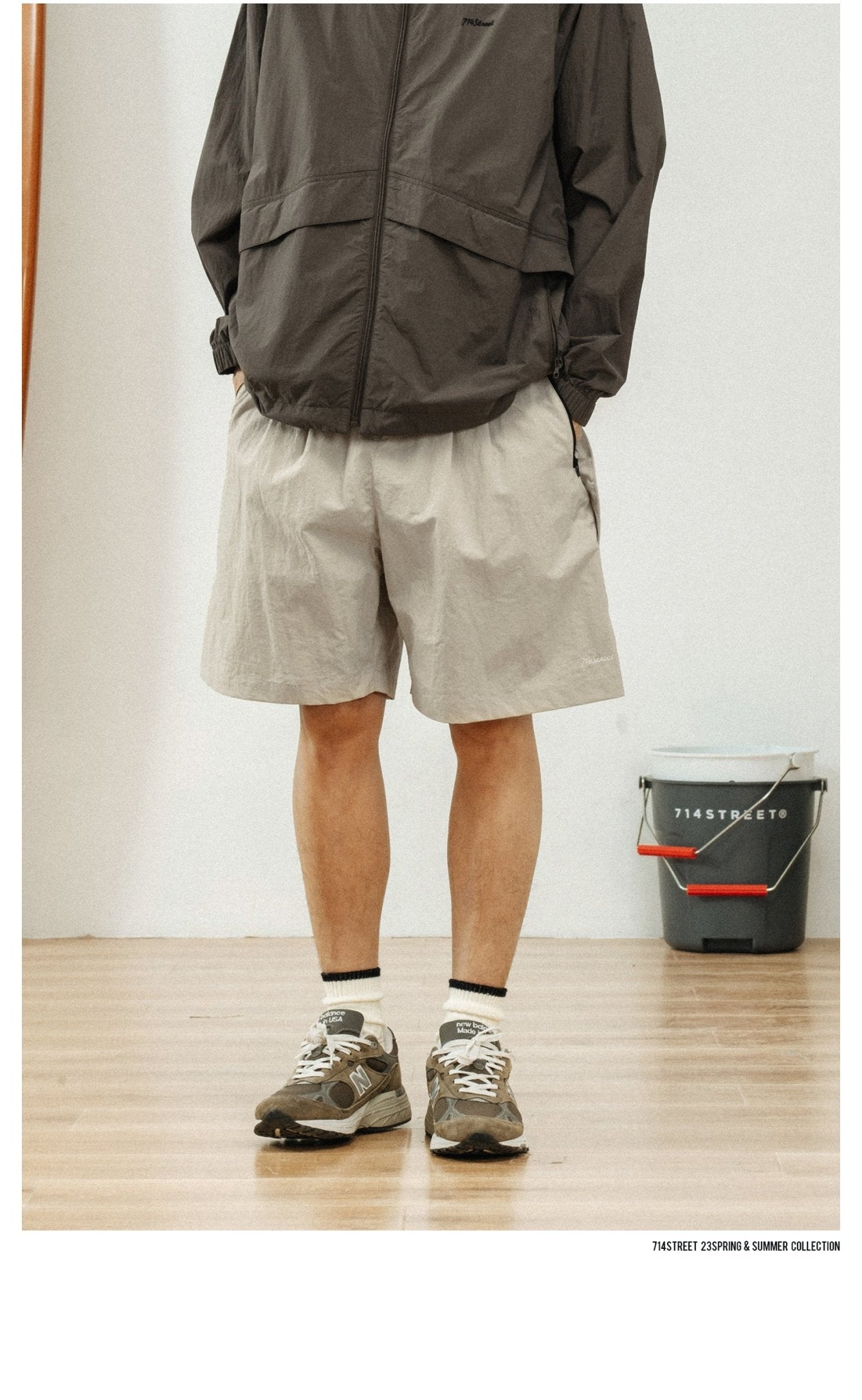 LOOSE NYLON CASUAL TROUSERS S84300