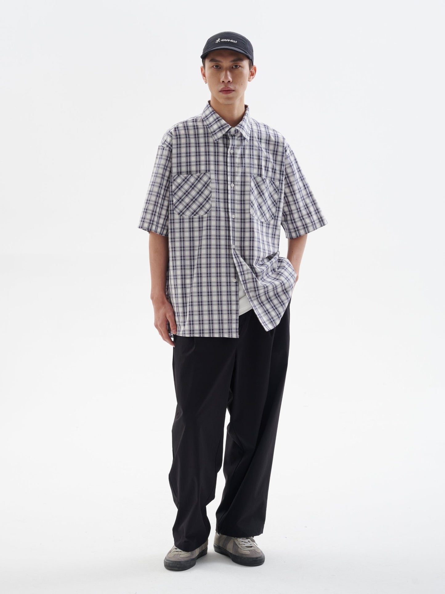 POCKET PLAID SHORT SLEEVE SHIRT B49992