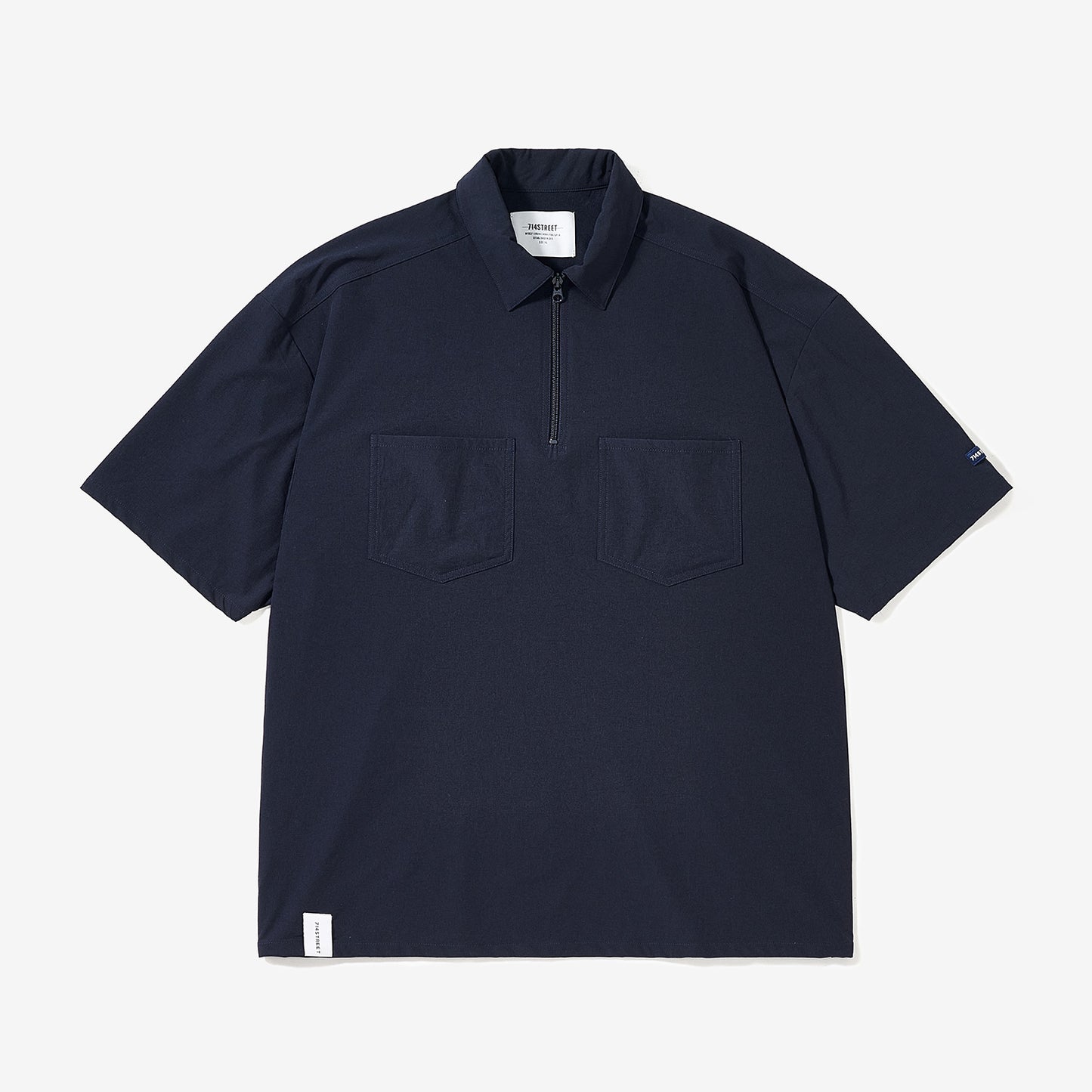 SHORT SLEEVE WORK ZIP POLO SHIRT S75752