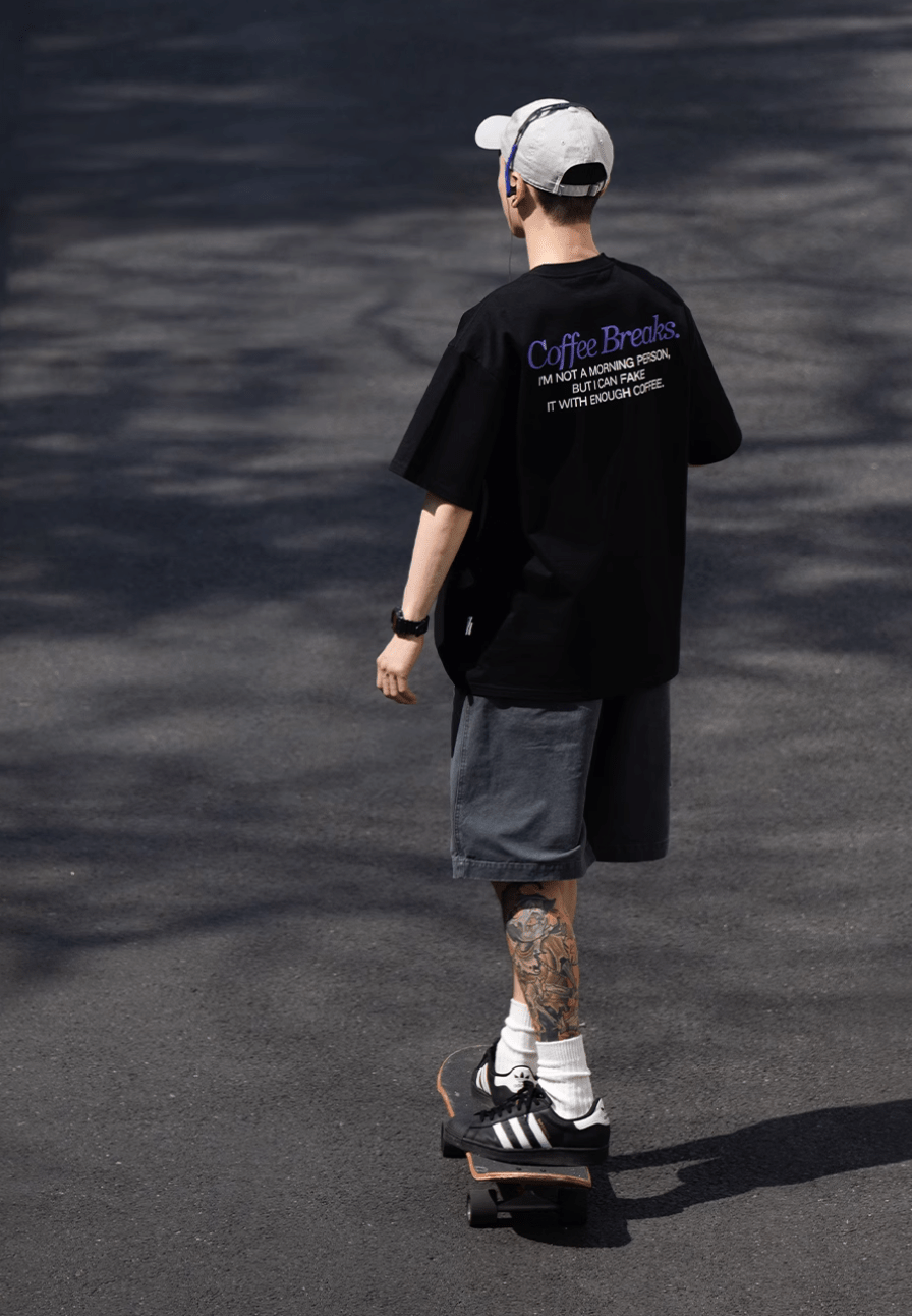 バックプリント 半袖Tシャツ  B042814