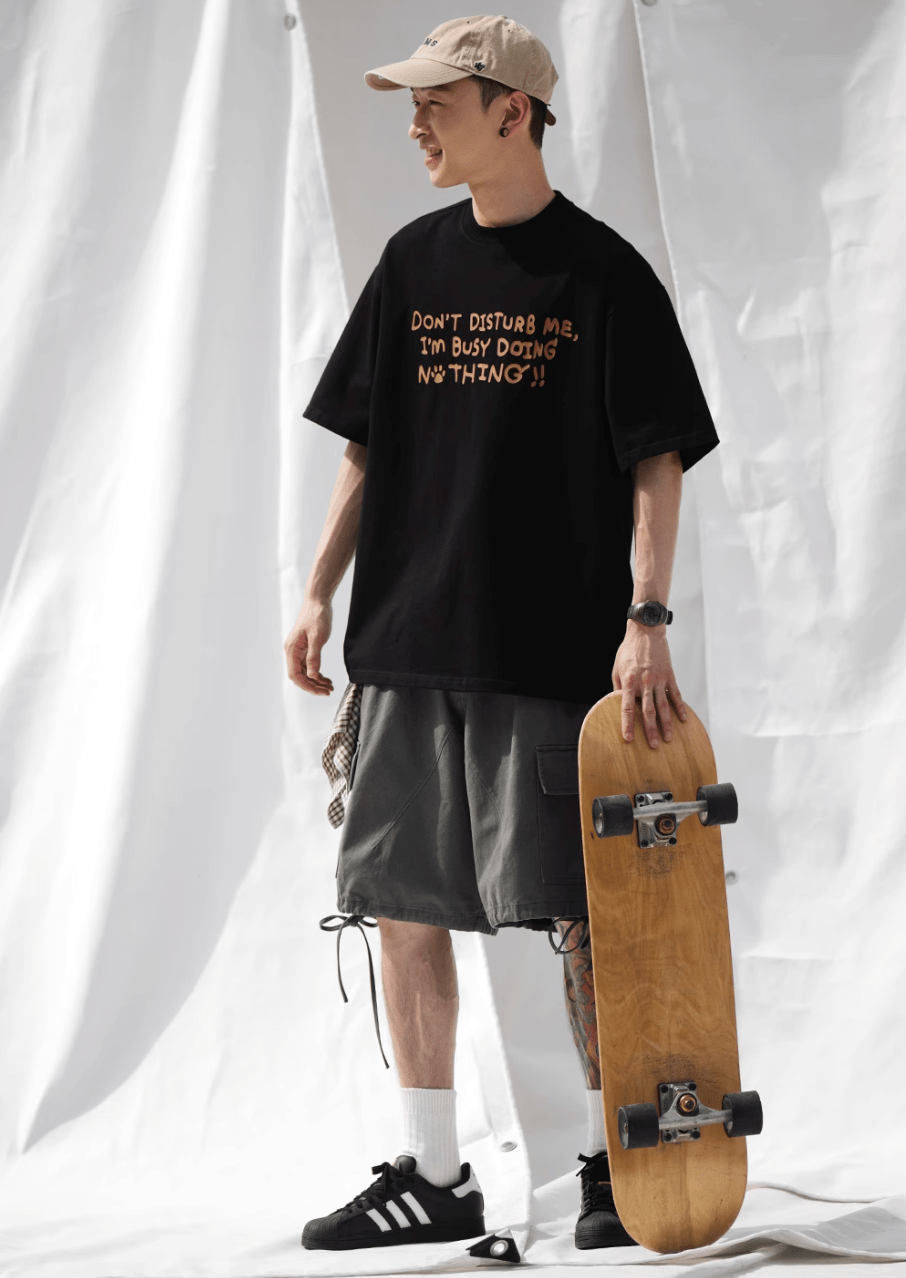 ヘビーコットンカジュアル半袖Tシャツ B08064