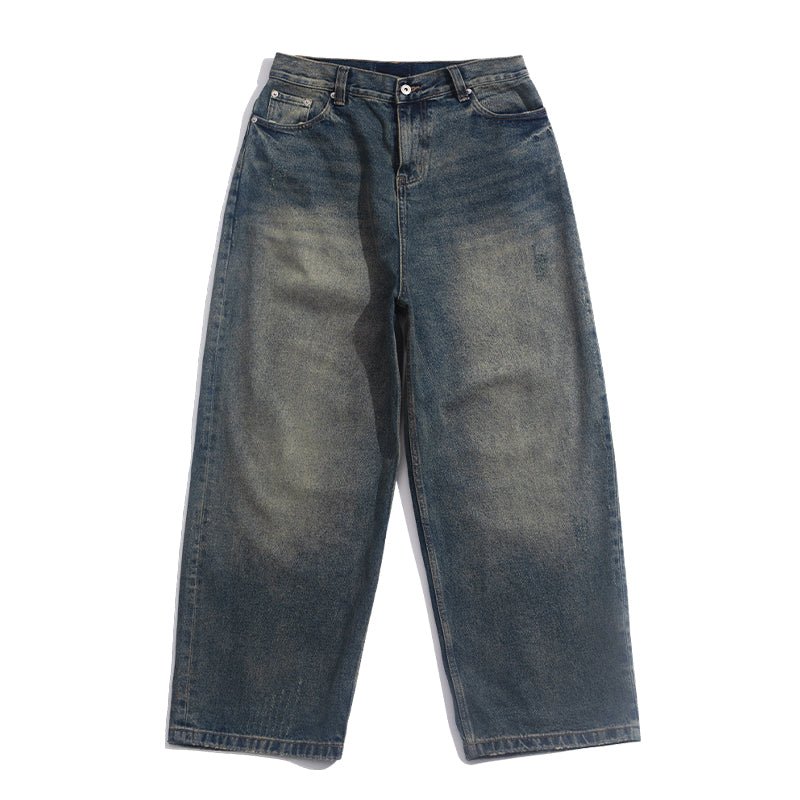 WASHED STRAIGHT JEANS B39843