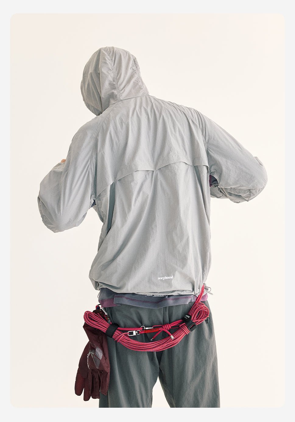 速乾性クールスキン衣類抗UV軽量日焼け防止ジャケット N06274