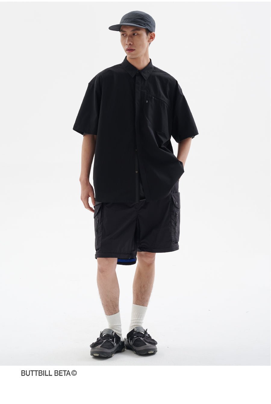 SLEEVE POCKET SHORT-SLEEVED SHIRT B76664