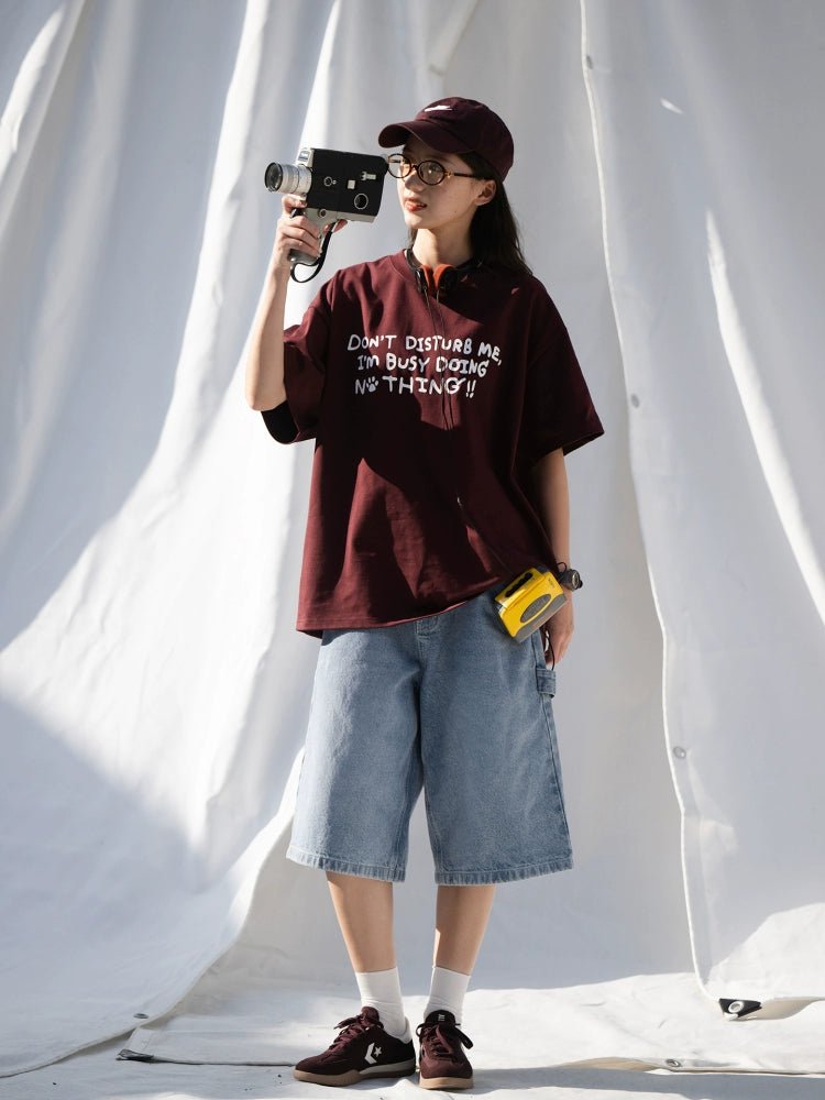ヘビーコットンカジュアル半袖Tシャツ B08064