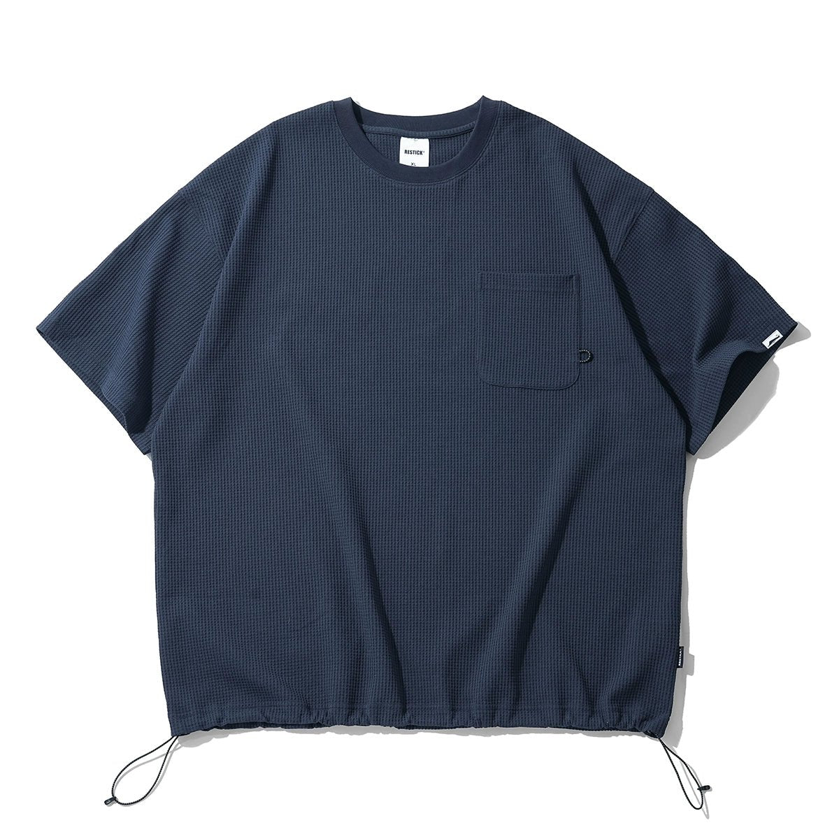 【X-STRETCHエクスポート生地】ワッフル5クォーター半袖Tシャツ R05012