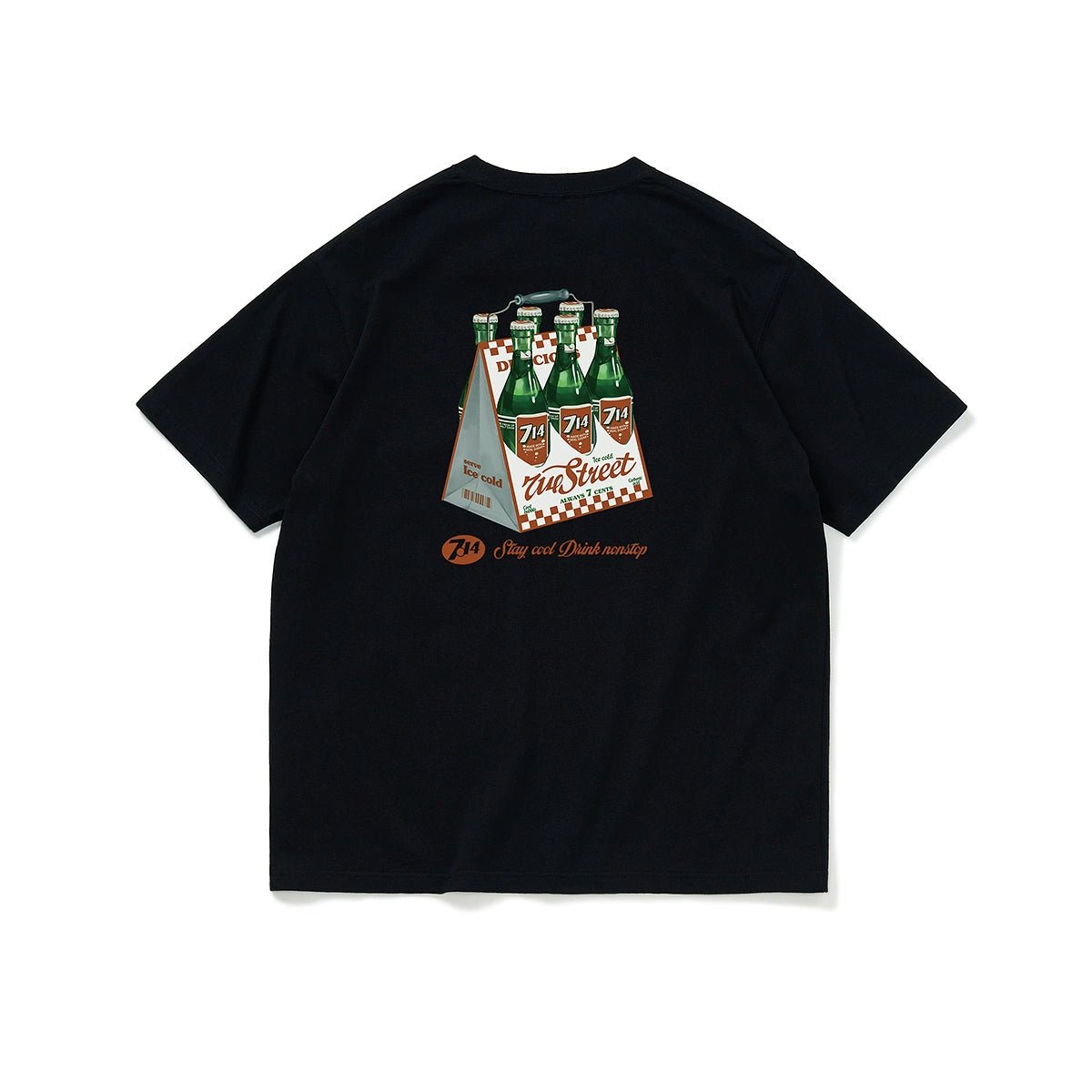 プリントコットン半袖Tシャツ S050118