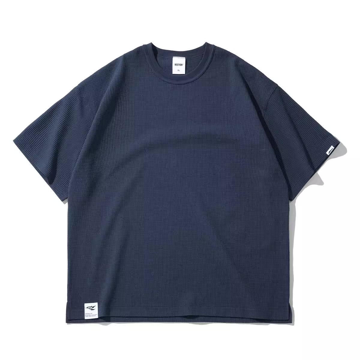 【X-STRETCHエクスポート生地】ワッフル5クォーター半袖Tシャツ R05012