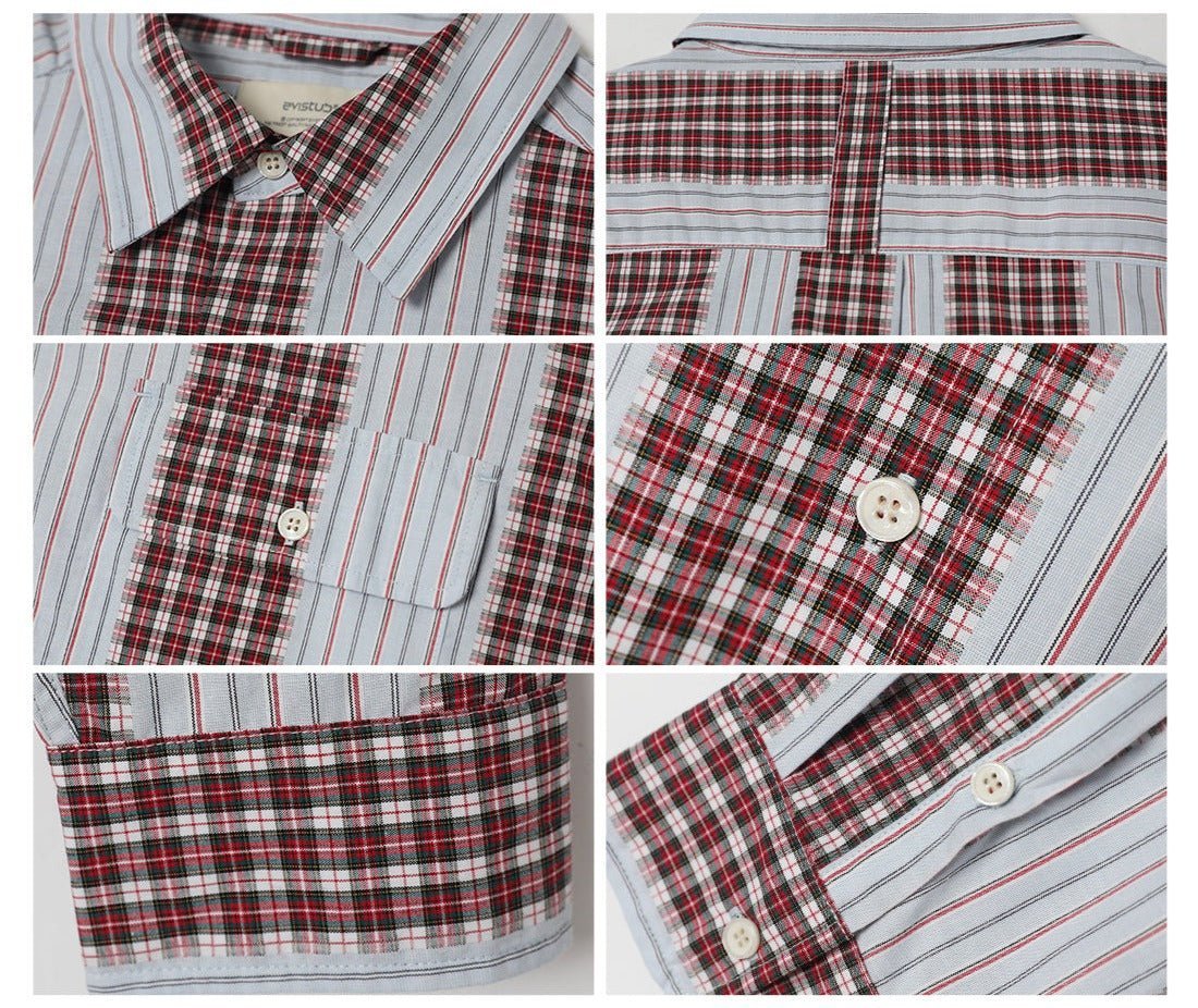 PATCHWORK GINGHAM SHIRT E86555