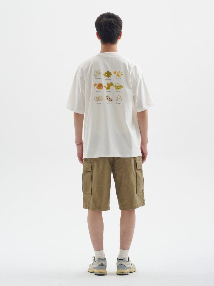 発酵ウォッシュド ダメージ加工ショーツ B080510