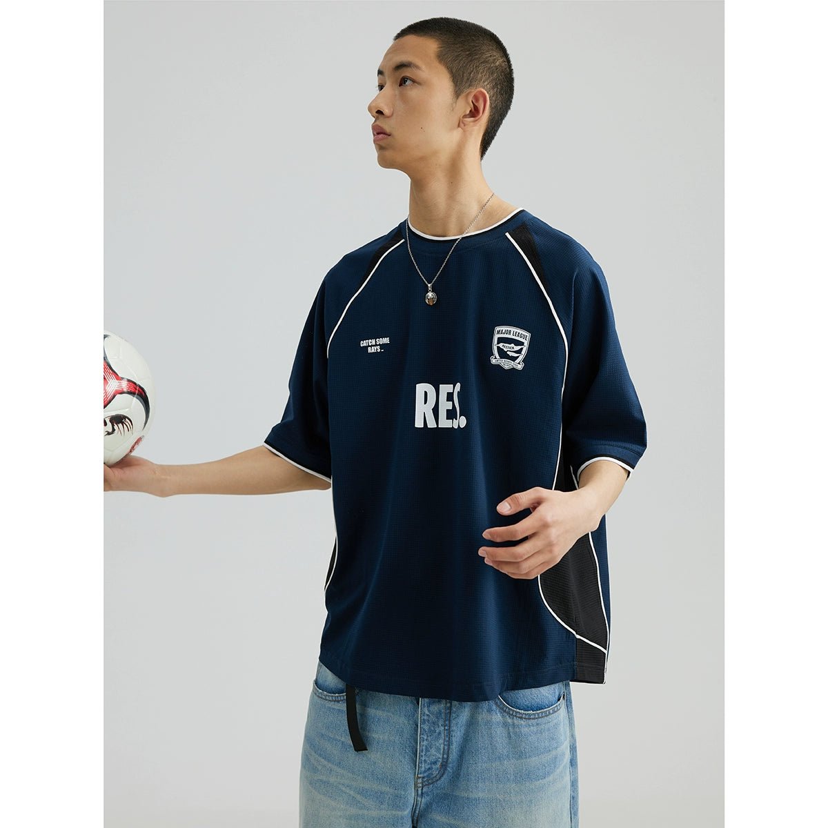 水溶性シルクメッシュスポーツ速乾半袖Tシャツ R06152