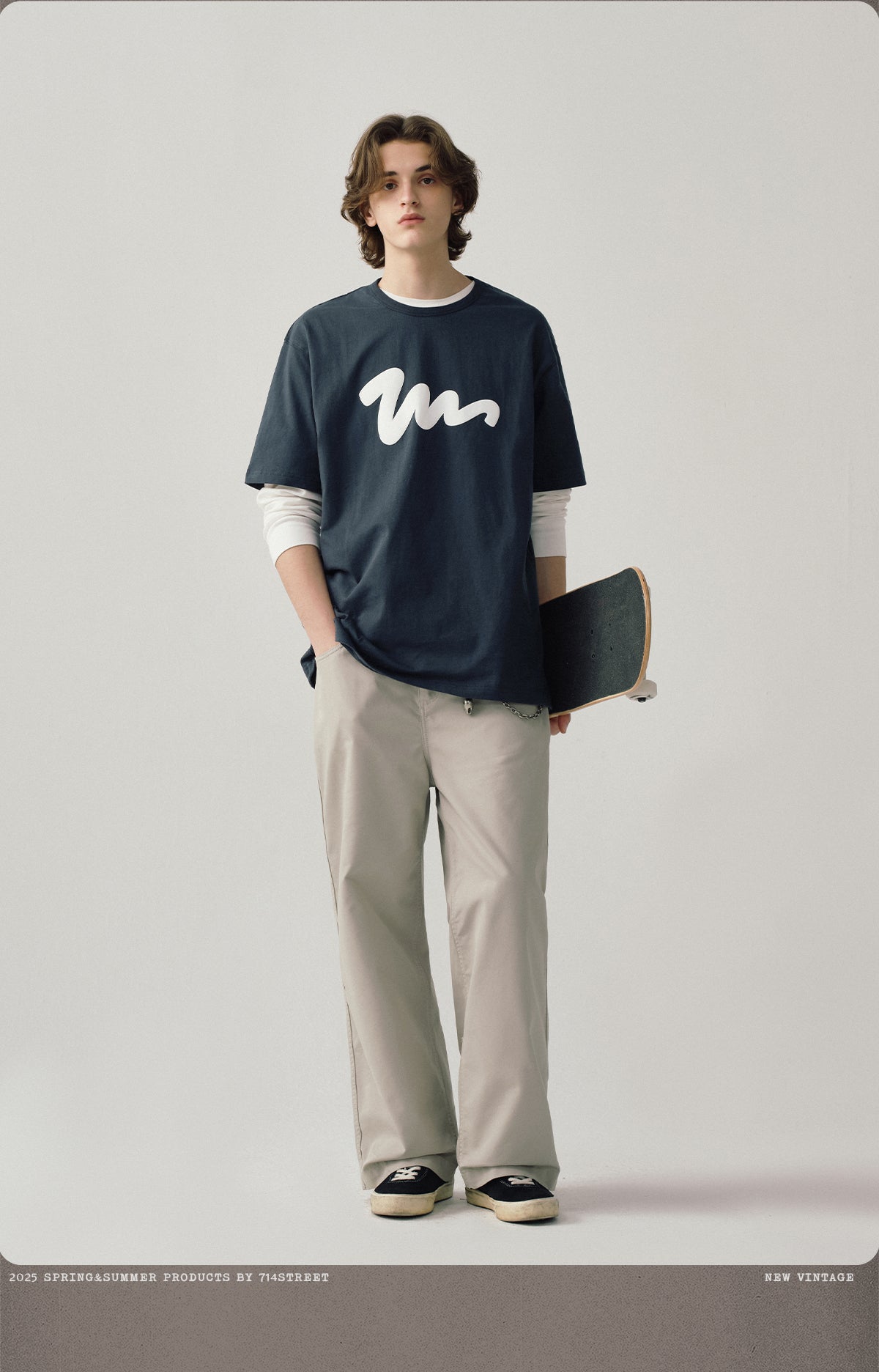 ブランドプリント半袖Tシャツ S050115