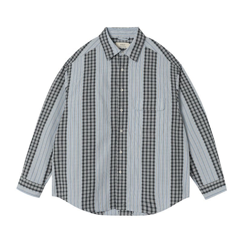 PATCHWORK GINGHAM SHIRT E86555