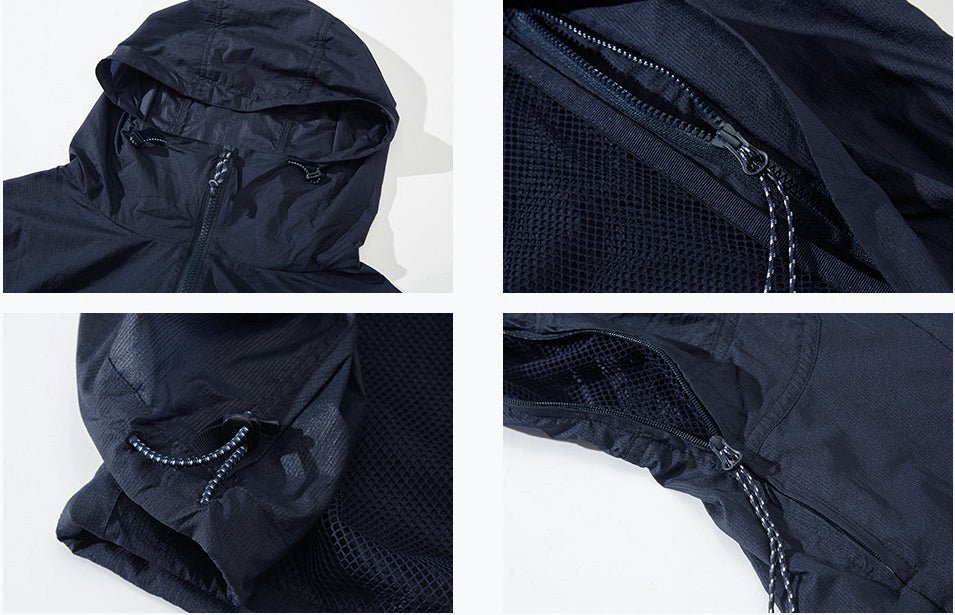 DRAWSTRING BREATHABLE LIGHTWEIGHT OUTDOOR JACKET N33532