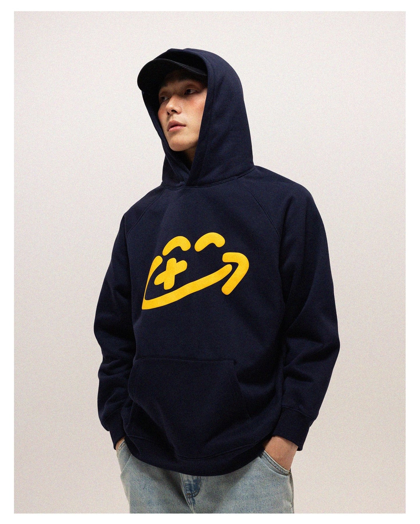 HOODED PULLOVER SWEATER C13432